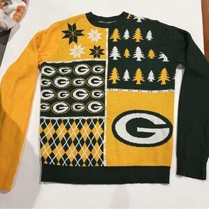 NFL Green Bay Packers Men's Crewneck Sweater - Green and Yellow